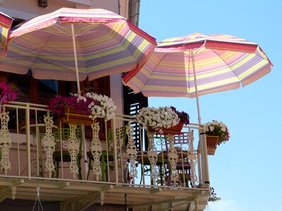 Flower boxes home front idyllic