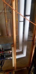 Canaan Valley National Wildlife Refuge Pipe wrap on radiant floor piping