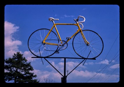 Bicycle Sign from PVC pipe