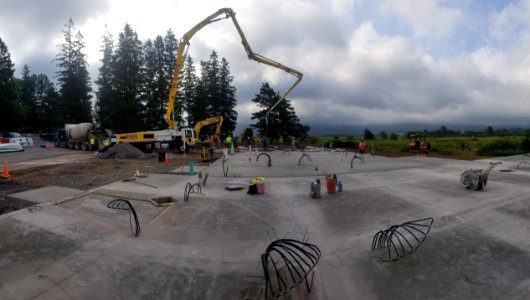 CVNWR Panoramic of concrete pour end