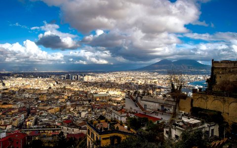 The sky over Naples