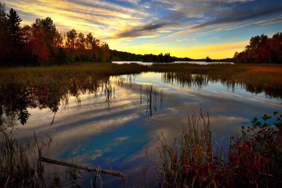 Twilight evening sky photo