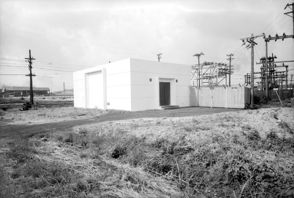B.C. Electric sub station, Mr. Merrilees