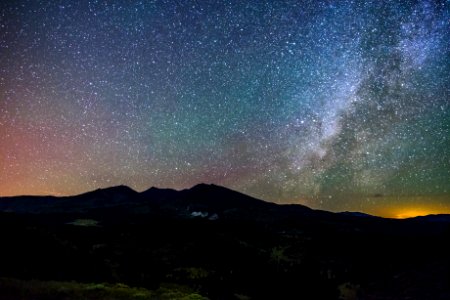 Milky Way over the San Francisco Peaks photo