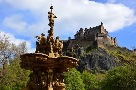 Edinburgh art fountain