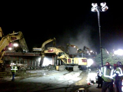 Medford 93Fast14, Final Bridge Replacement, Demolition, August 12, 2011