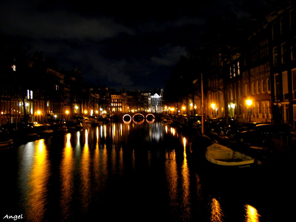 Netherlands at night