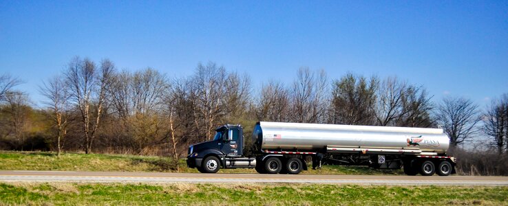 Transport gasoline tanker
