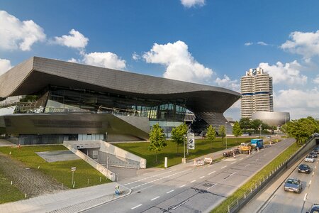 Architecture bmw world olympic park photo