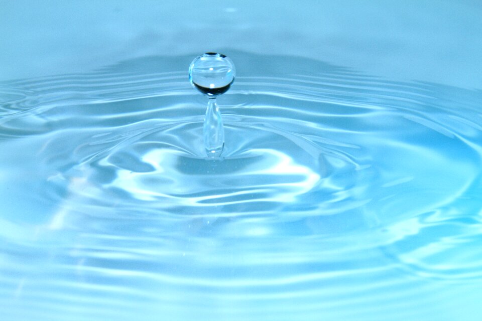Drop water macro