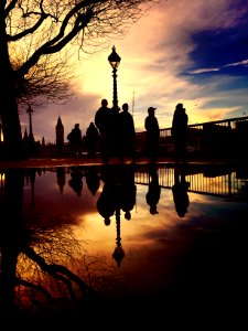 London Winter Reflections (Explore) photo
