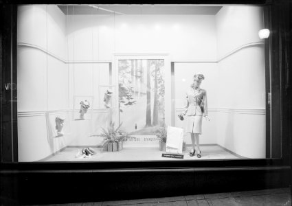 H.B.C. [Hudson's Bay Company] windows, travel display