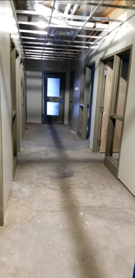 Canaan Valley National Wildlife Refuge Interior doors placed in private office hallway