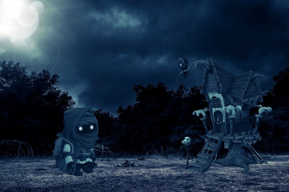Monster treehouse moon