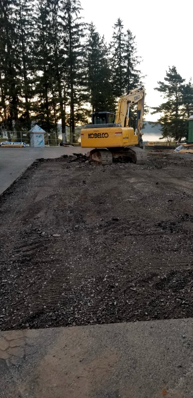 Canaan Valley NWR Asphalt removal prep for new asphalt