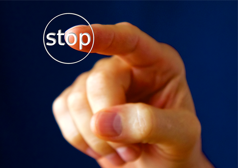 Switch stop containing