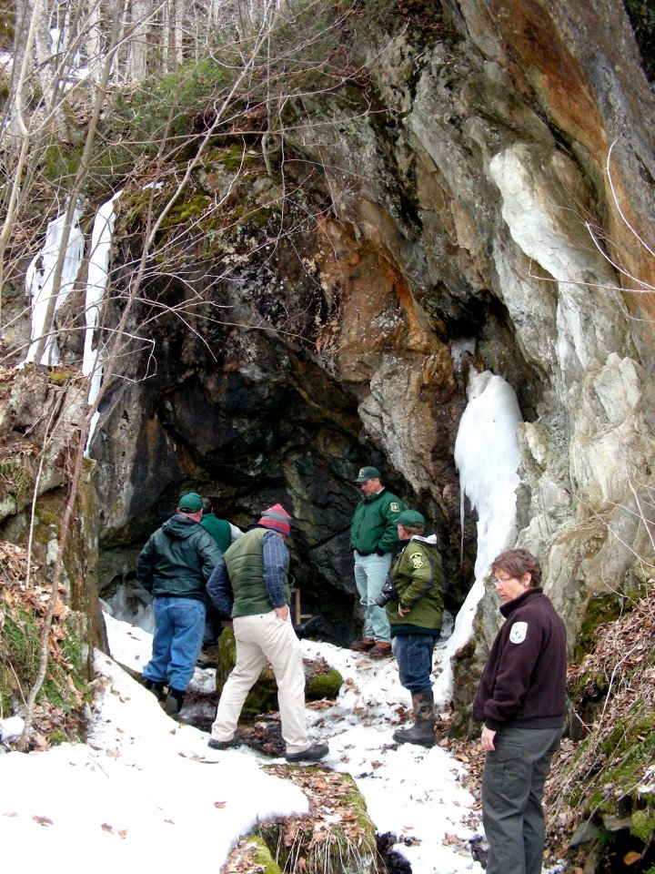 Biologists gathering outside Greeley Mine