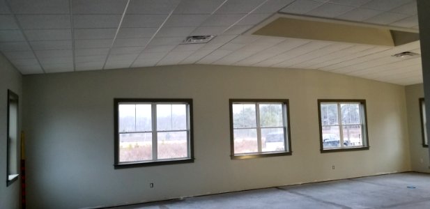 Canaan Valley National Wildlife Refuge Ceiling tile in open office installed