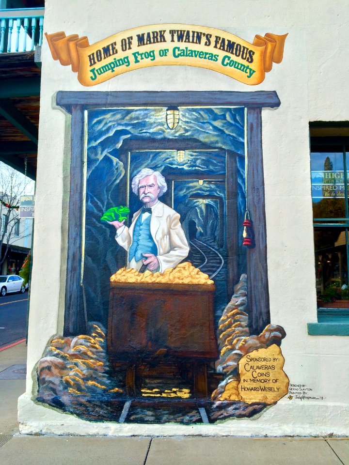 Mark Twain Mural - Angels Camp, CA