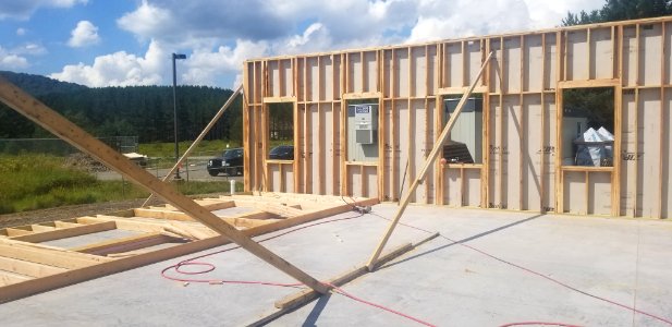 CVNWR Continue to erect the exterior walls