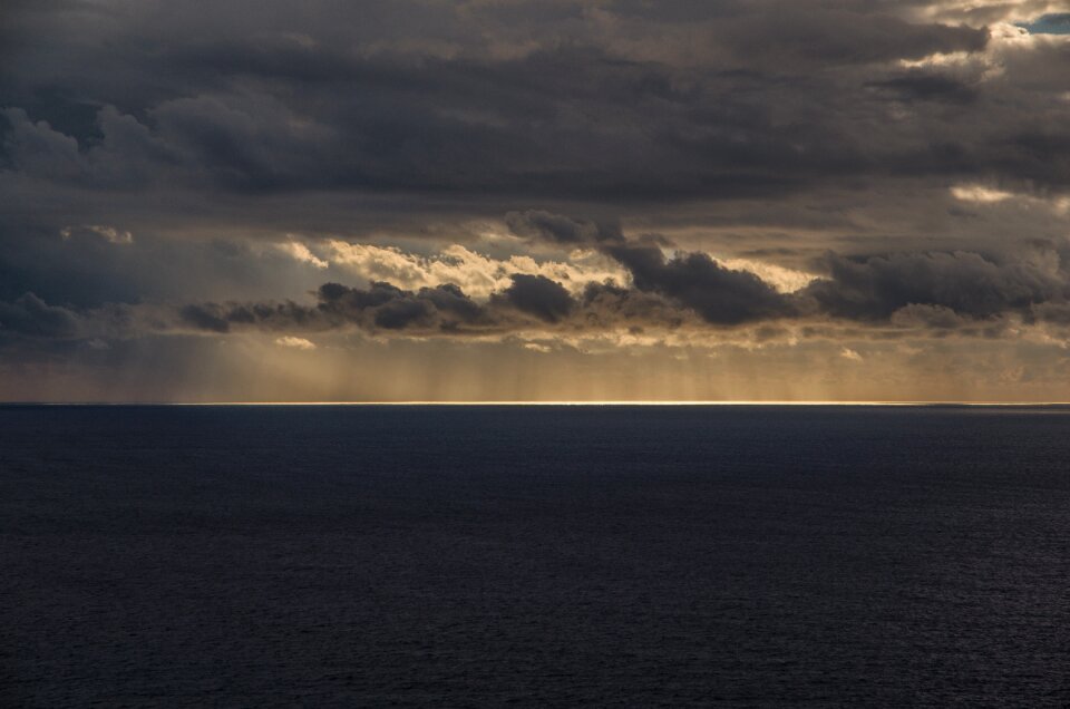 Mediterranean clouds abendstimmung photo