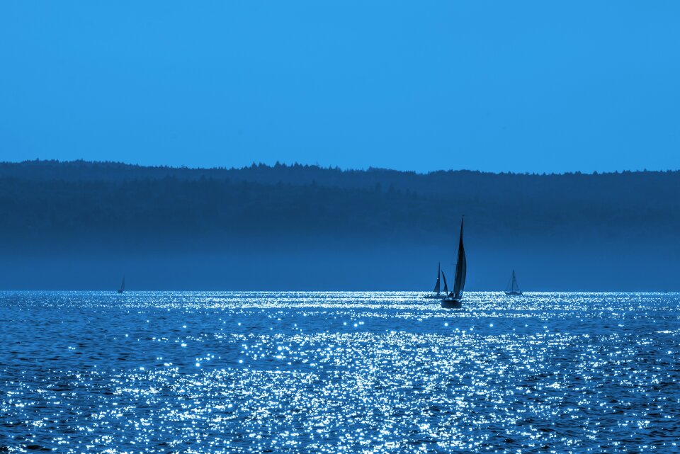 Sunset blue hour