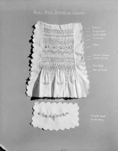Academy of Useful Arts neg. of dresses [seven basic stitches of smocking]