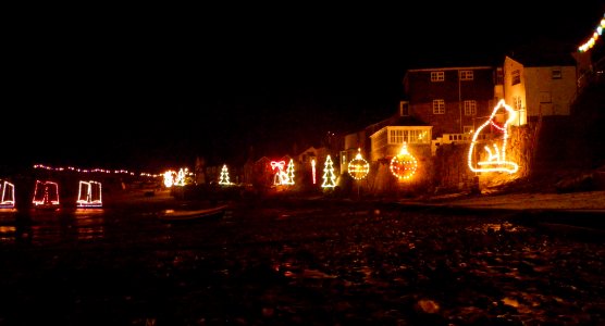 The back of Mousehole harbour photo