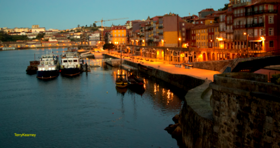 Ribeira Square on the River Douro Porto Portugal photo