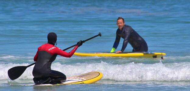 Beach surfboard sport photo