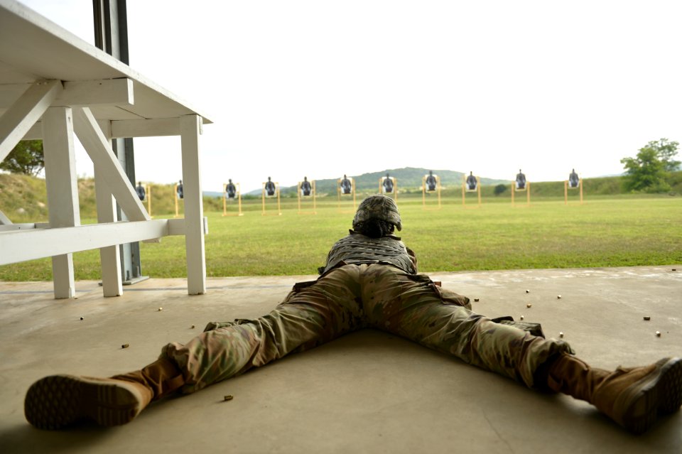 Range qualification - 2017 Best Warrior Competition at Camp Bullis, Texas