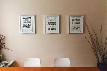 Banner poster typography