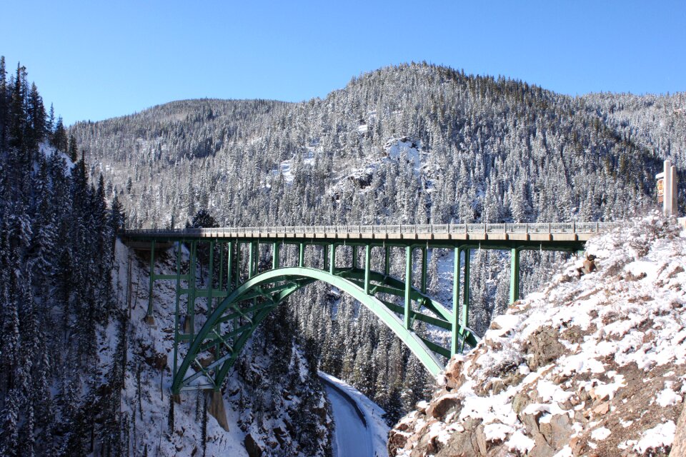 Red cliff colorado bridge