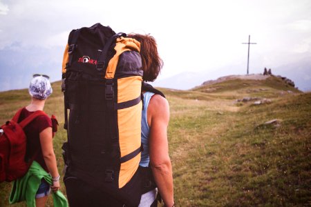 Gipfel erreicht beim Wandern zur Spitzigen Lun in Mals | Vinschgau | Südtirol