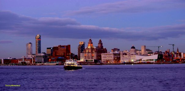 River Mersey and Liverpool Skyline photo