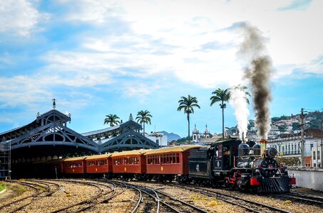Carriage railroad smoke