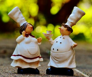 Figures funny chef's hat