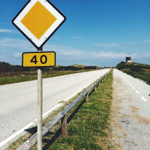 Signals highway lane photo