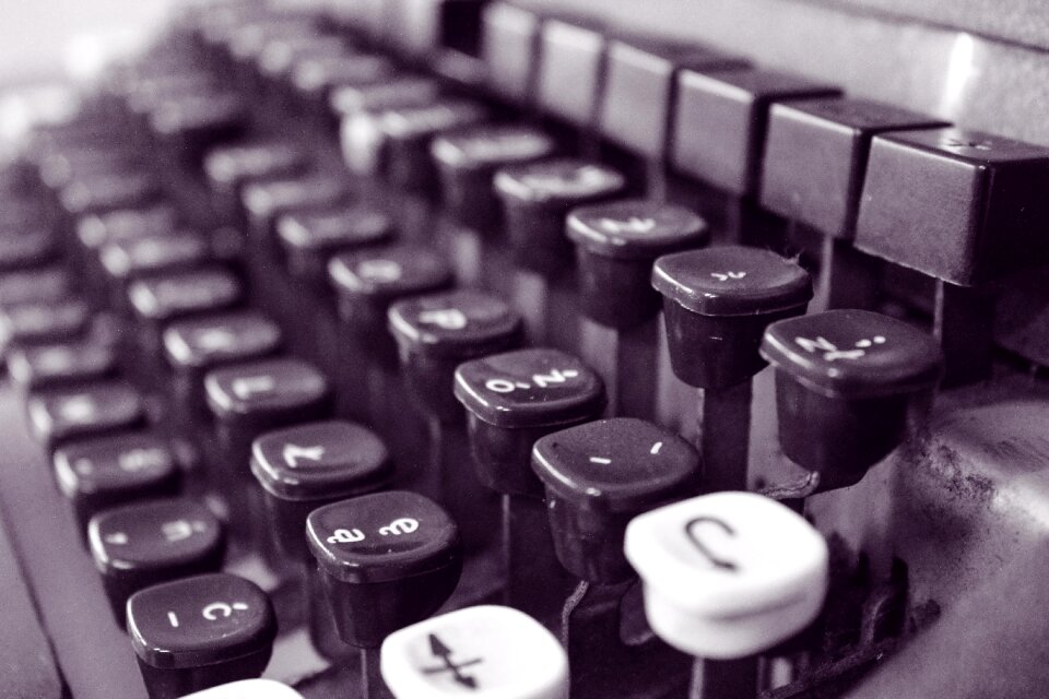Print letters retro