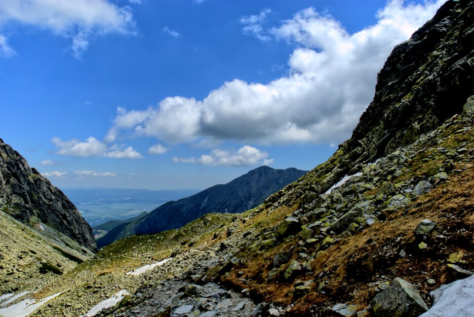 Top view mountains view