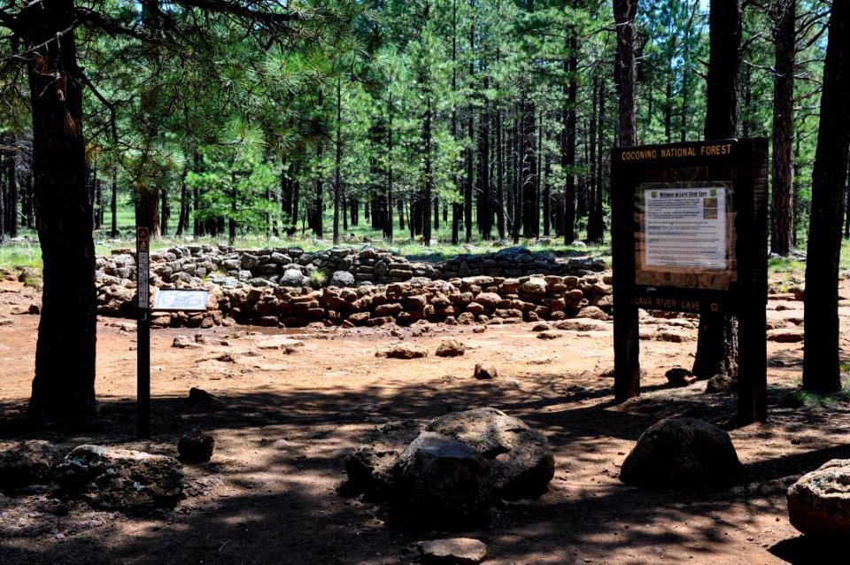 Lava River Cave Information Signs