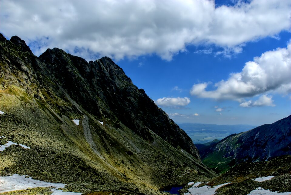 Top view mountains view photo