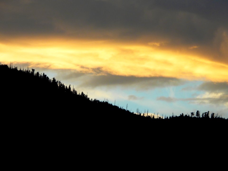 Mt Elden sunset silhouette