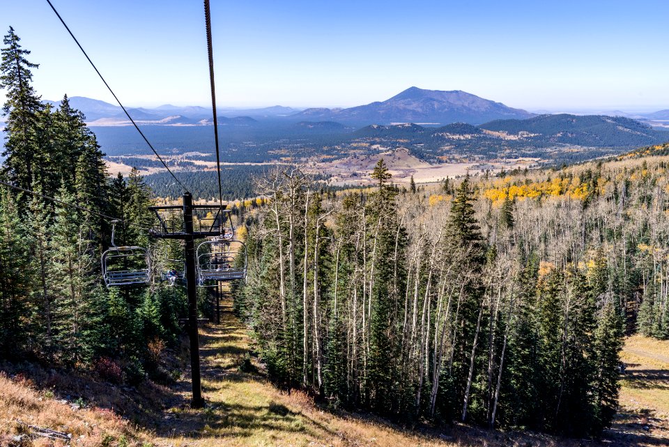 Fall color scenic skyride at the Arizona Snowbowl