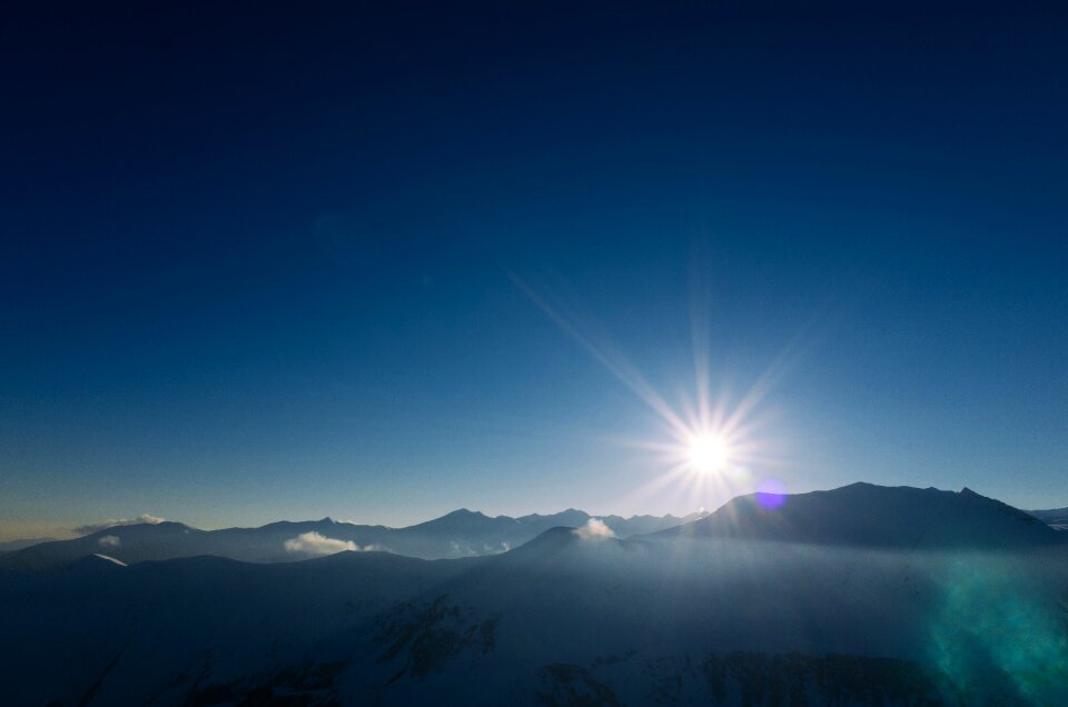Peak summit blue