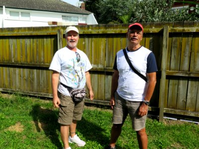 Gérard and Franck at my place in Auckland on Saturday 18 March 2017