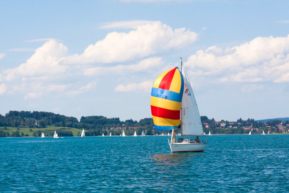 Sail colorful yellow