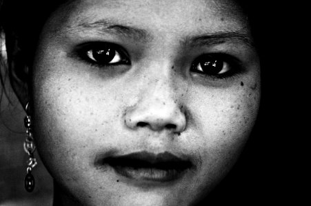 Beautiful Eyes of Laotian Girl photo