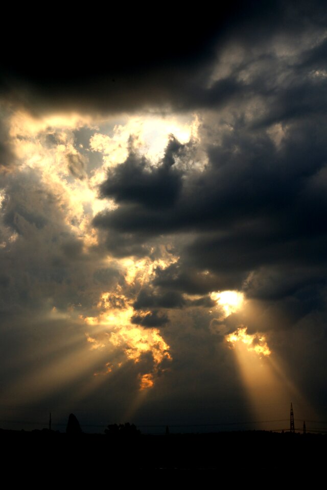 Sky storm dusk