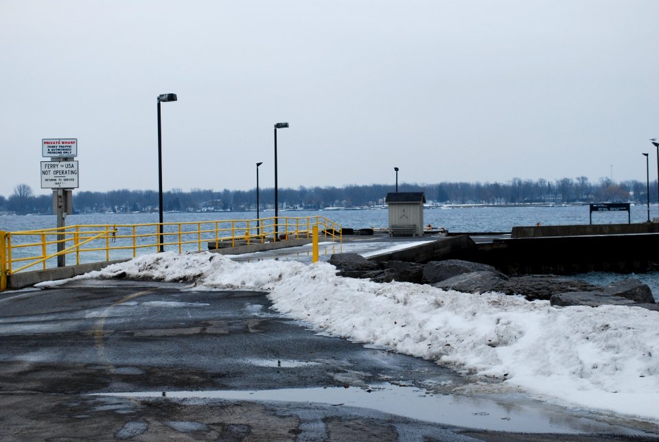 Cape Vincent USA, seen from Wolfe Island Canada
